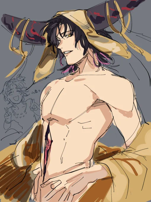 #リプきたキャラを性転換する 
殺生院キアラ♂ 