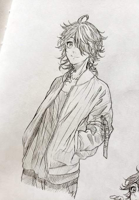 アニメの配信待ちながら描いた一虎 