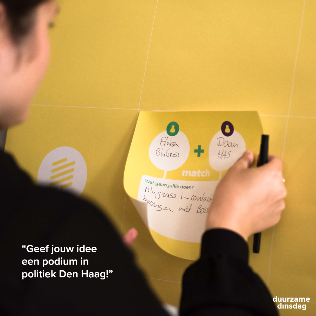 Vraag meer aandacht bij publiek of politiek voor jouw duurzame idee! Zorg dat jouw idee of initiatief uiterlijk vandaag in de koffer zit! Daarmee geef je het stem in politiek Den Haag. #duurzamedinsdag #groendoen #natuureducatie Meld jouw idee aan via: duurzamedinsdag.nl