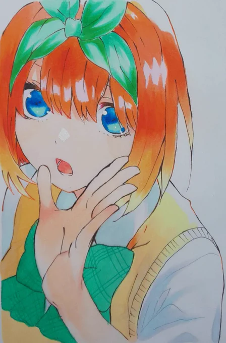 四葉描きました🍀
❤️RTしてもらえると嬉しいです☺️

#中野四葉 #五等分の花嫁
#絵描きさんと繋がりたい #模写 