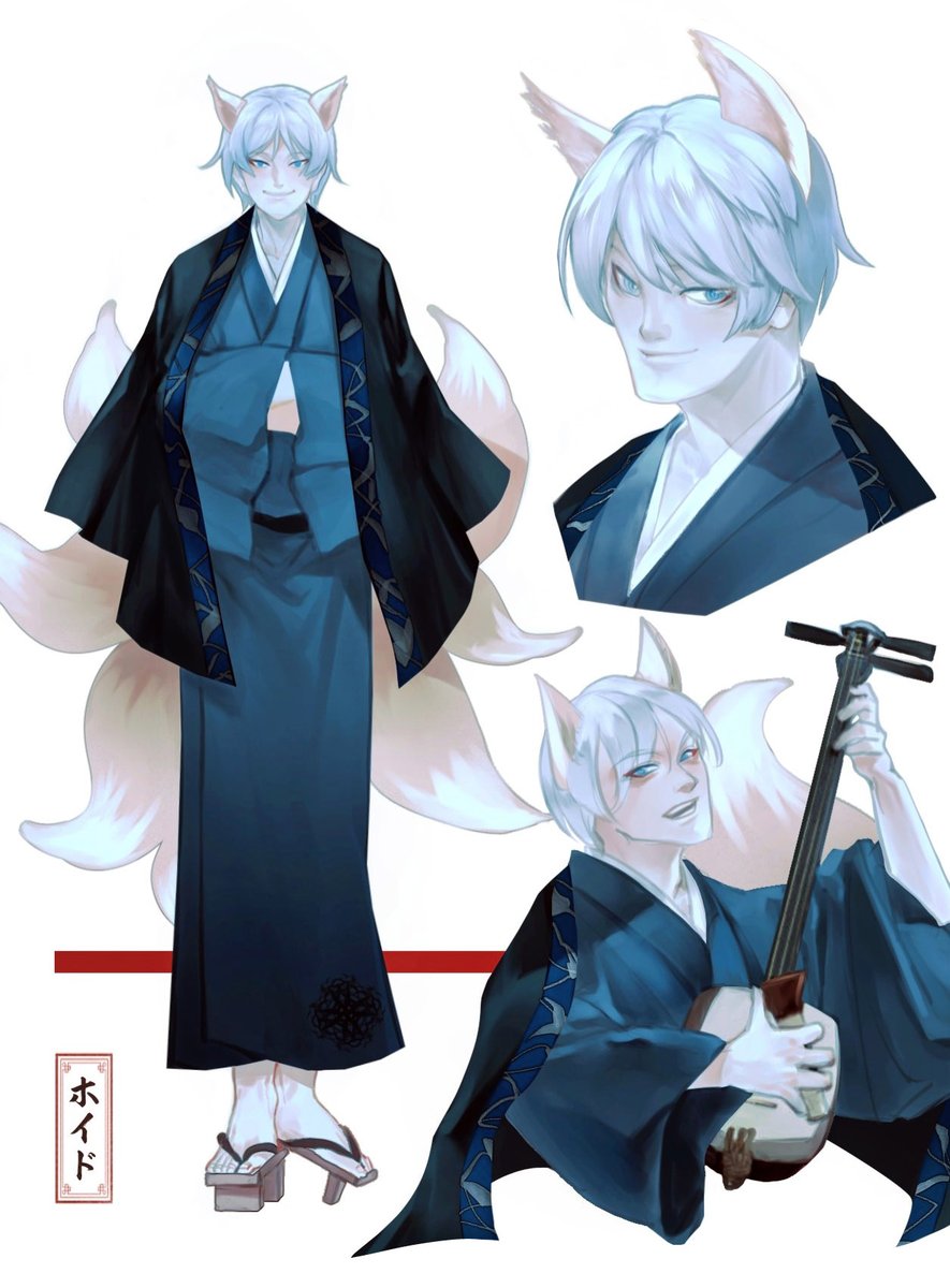 BotanicaXu's tweet photo. #DoodleDump #ChatRequest Kitsune!Hoid &amp; Taisho!Lightweavers out of any context (Bent my usual art style a bit to fit the vibe xD) #Cosmere https://t.co/pTsbj7ZtfU