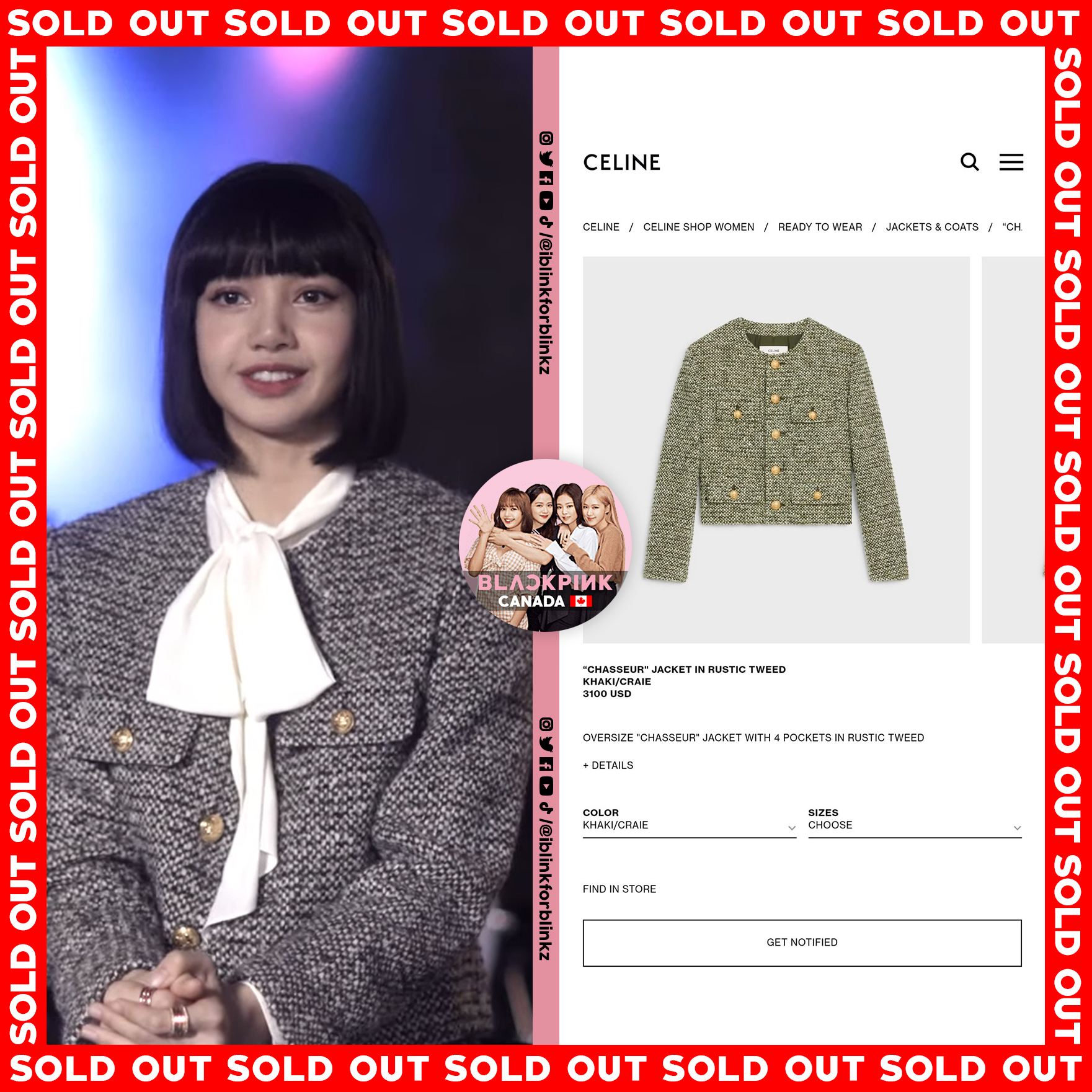 BLACKPINK CANADA 🇨🇦 2.0 on X: The power of LISA SOLD OUT items