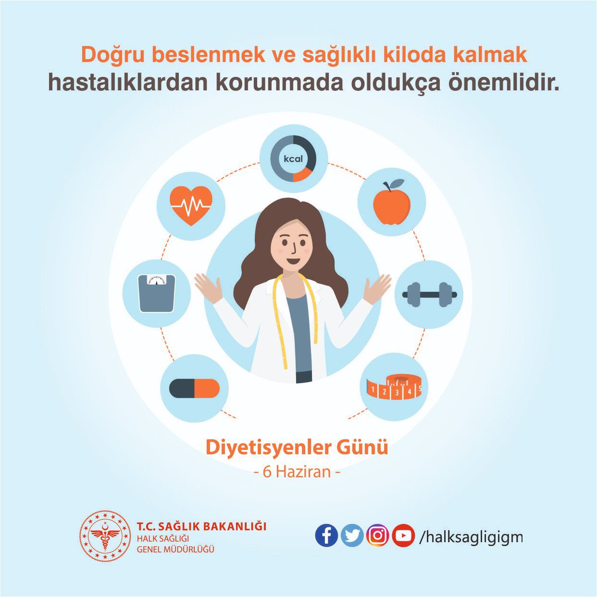 Tüm diyetisyenlerimizin  #DiyetisyenlerGünü’nü kutluyorum.