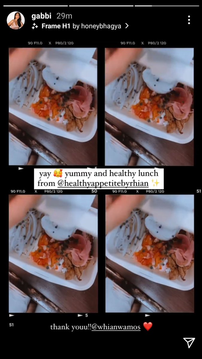 CybeRhians's tweet image. via glaizaredux and gabbi&apos;s IG stories:

Healthy Appetite by Rhian.