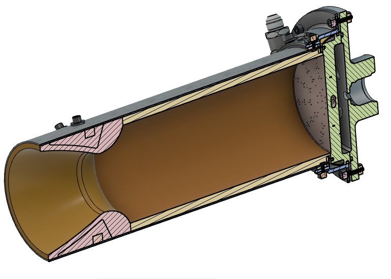 LlokiMk1's tweet photo. Engine Cross section :)

#rocket #rocketengine #ablative #student
#amateurrocketry #kerolox #student #stem https://t.co/50hDWNCiey