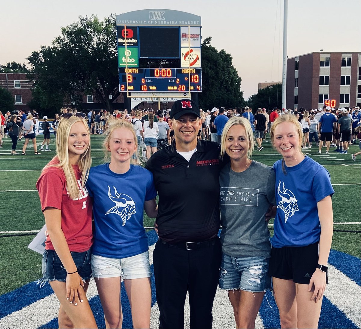 KellyFrenzen's tweet photo. So beyond proud of my husband.โค๏ธWhat an amazing and fun experience! Thanks so much to everyone who came out to support him & the North Team! โฆ@NEShrineBowlโฉ โฆ@Coach_Frenzenโฉ #winningcoach https://t.co/vLdb6H1wHr