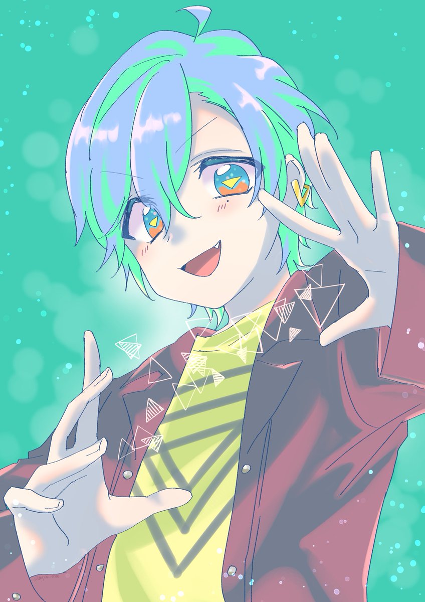 「【A3】さんかくぱわ～! 」|真哉子のイラスト
