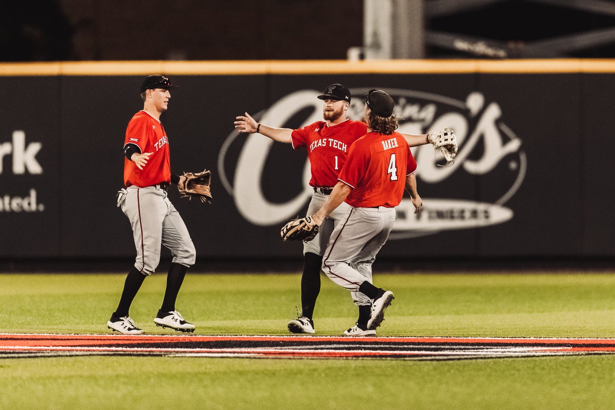 TTU_Baseball's tweet photo. Victory hugs and victory bells https://t.co/iL50jGCcpO