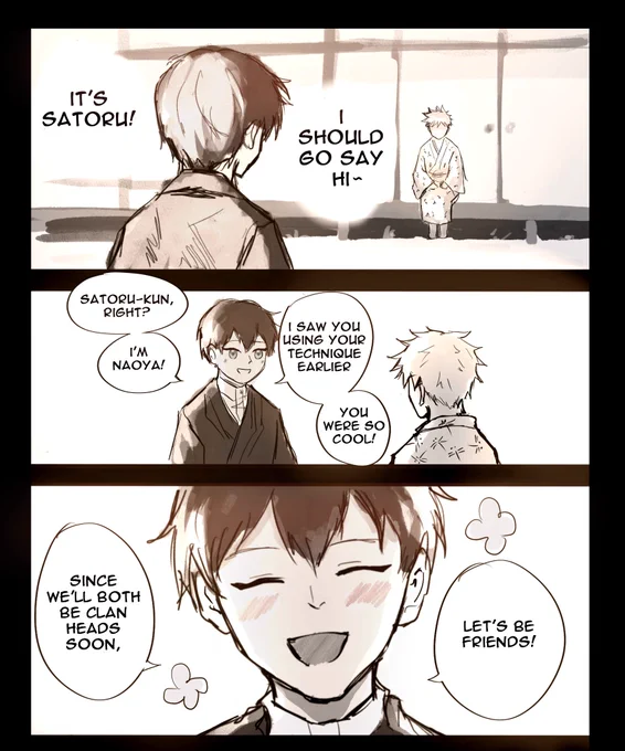 Naoya's first time meeting Gojo: 
a villain origin story
#JujutsuKaisen 