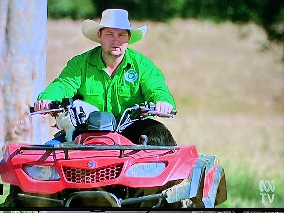 Long time since watching <a href="/abclandline/">ABC Landline</a> , love the stories <a href="/pipcourtney/">Pip Courtney</a> Seems to me that with the new AUS Quad bike laws, that no film should be used without rollover device/helmets - #worksafety What say yea Twitter?