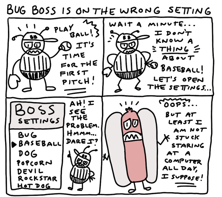 BugBossComic's tweet image. So many options!