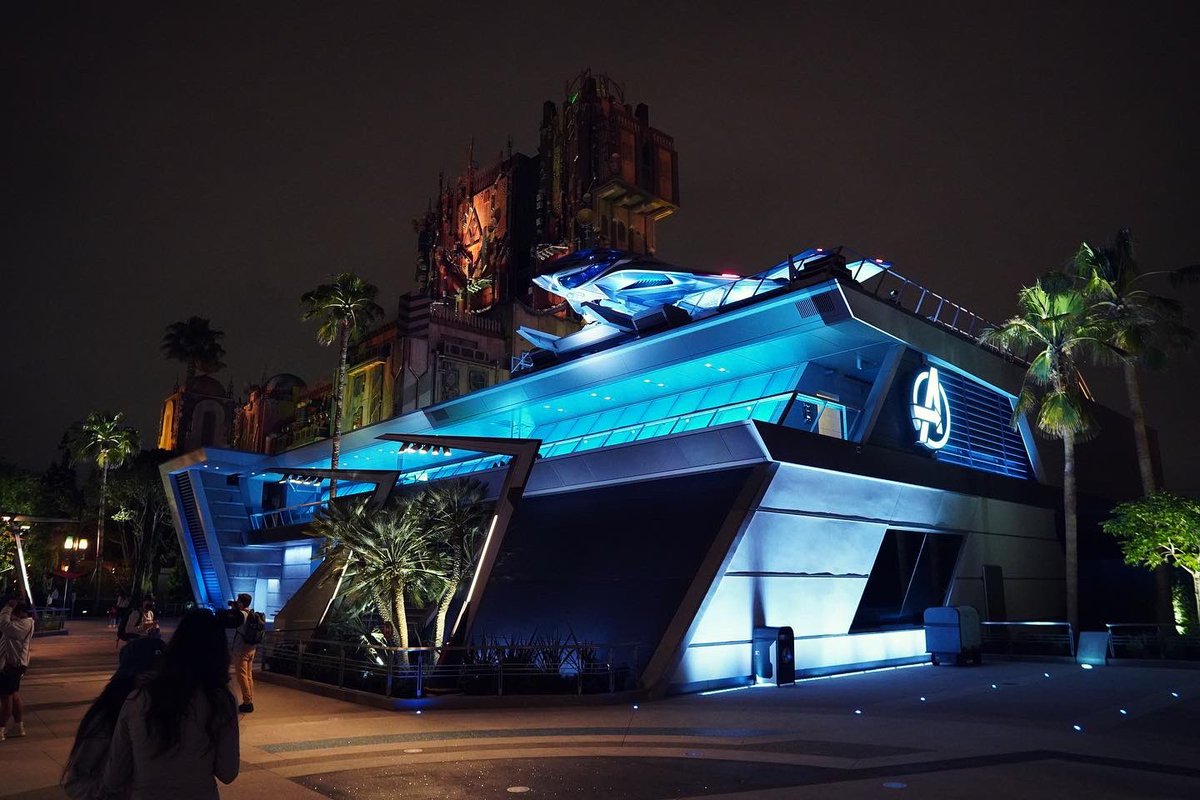 NerdsDoinThings's tweet photo. Avengers Campus at night is amazing! #avengerscampus #disneyland #californiaadventure #disney #themeparks #disneyatnight #nerdsdoingthings https://t.co/ItoDgCJq9Q