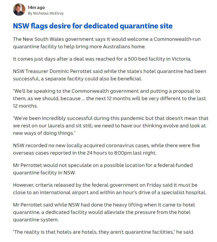 BigBadDenis's tweet photo. NSW government says it would welcome a Commonwealth-run quarantine facility, but Heath minister Greg Hunt shuts down idea.
#auspol #covid19nsw #quarantinefacility https://t.co/KSEkpN3pdd