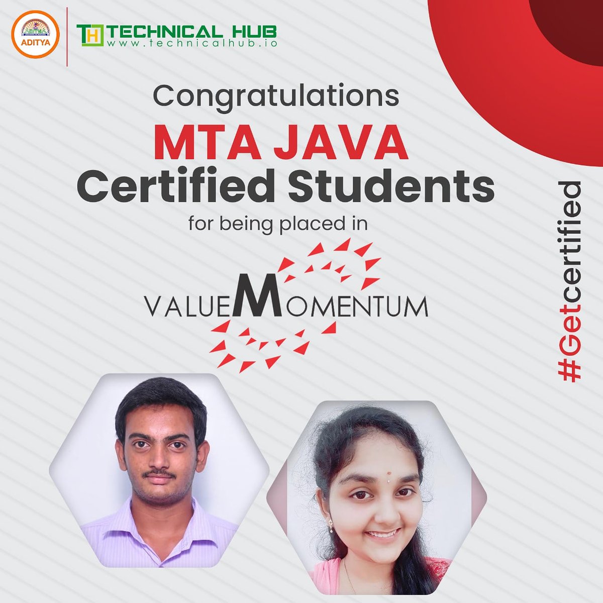 technicalhubio's tweet photo. Congratulations to MTA Java certified students for being placed in Value Momentum.
#MTA #certification #training #certified #placed #exclusive #valuemomentum #TechnicalHub #technicalhubio https://t.co/Eu77XF76Bq