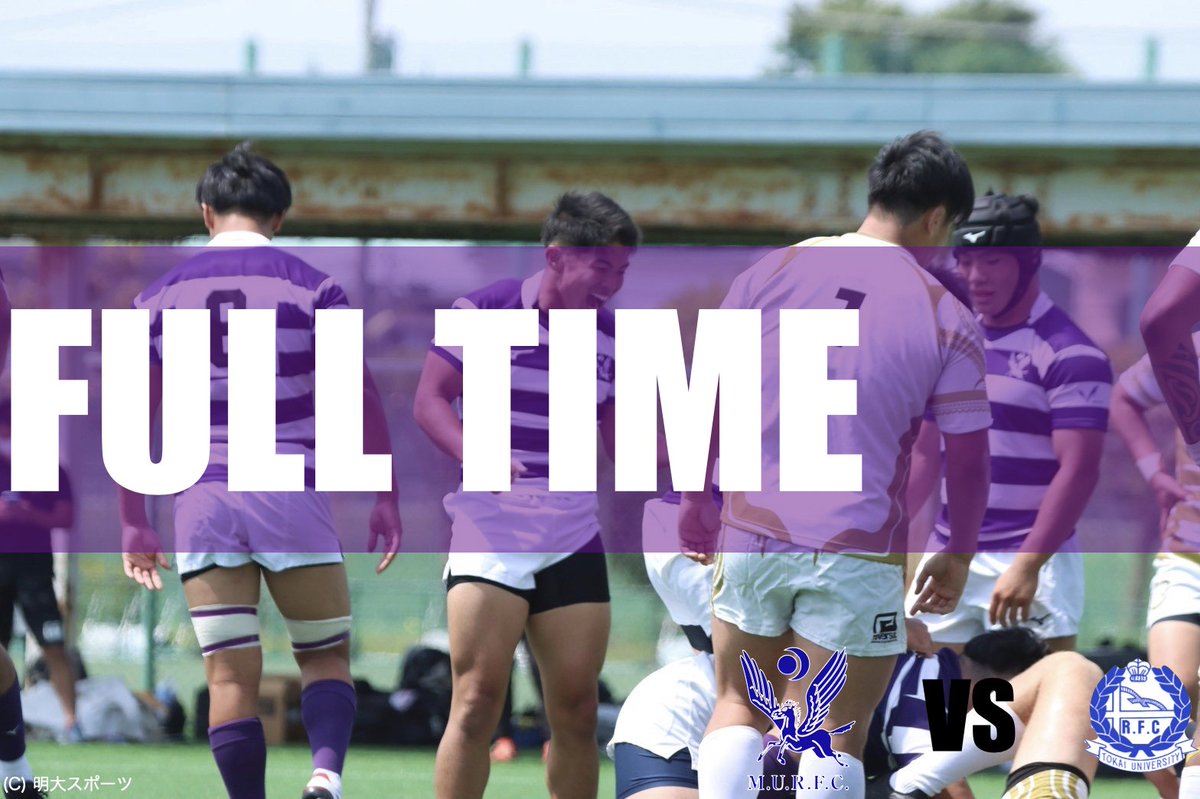meijirugby's tweet photo. 関東大学春季大会 

vs東海大学 

No Side 

明治大学 28-26 東海大学 https://t.co/TEO64Xrn4J