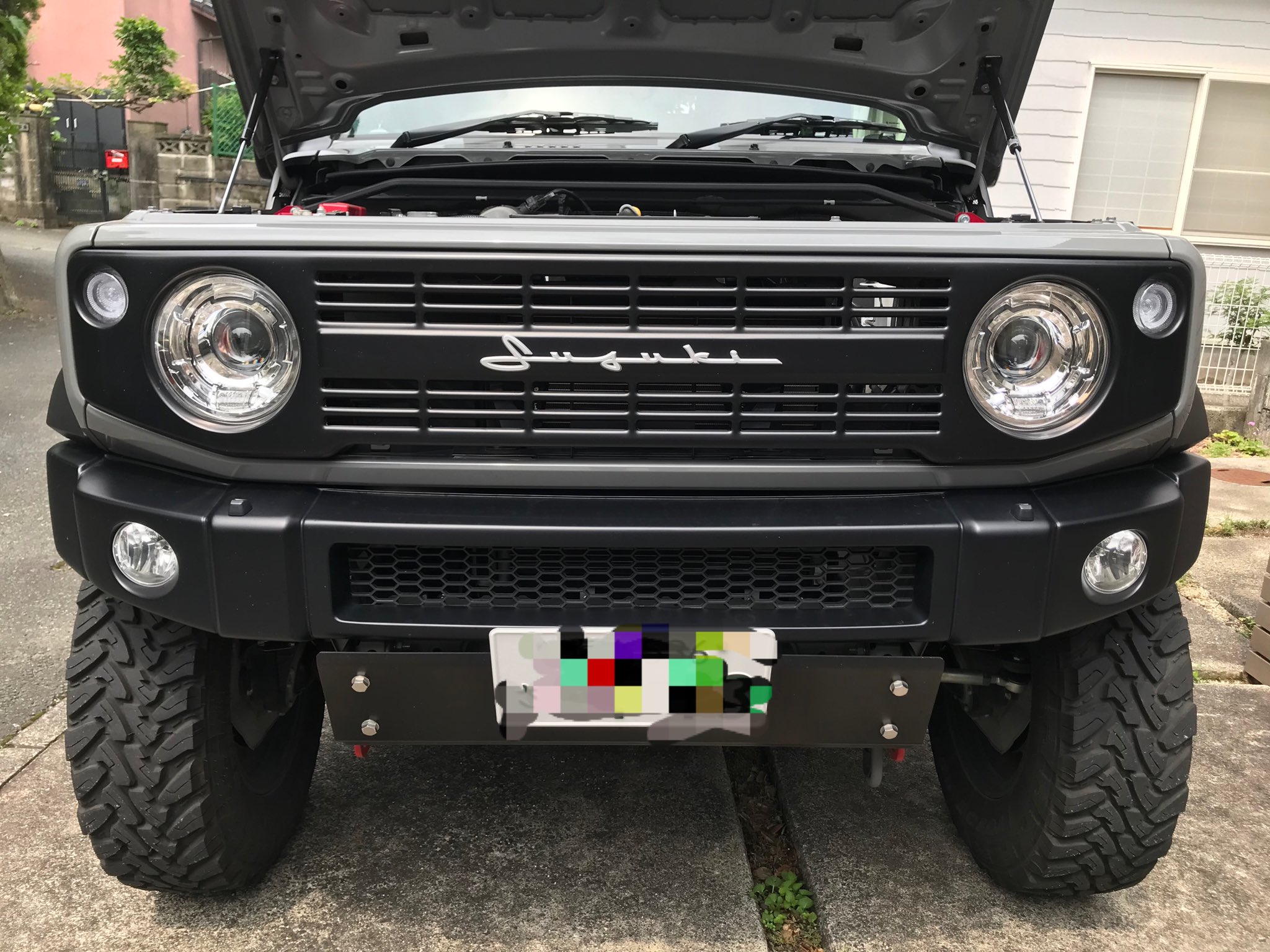スムージンググリル Amazon | CarPartsDepot フロントグリル ブラック インサート