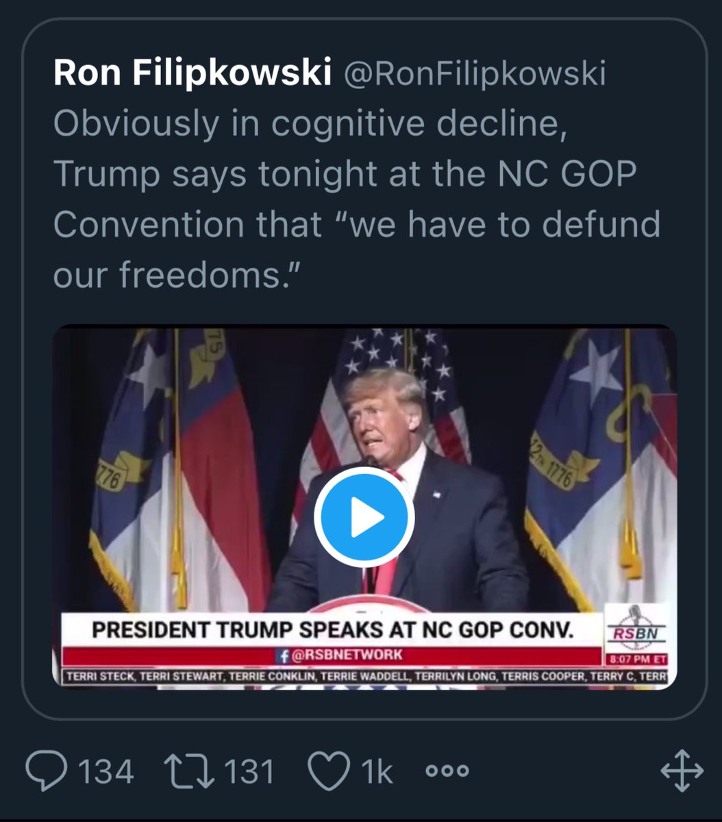 PorcDalmatian's tweet image. So basically @FoxNews refused to air a speech in which a drug-addled #Trump slurred his way through a series of bizarre non-sequiturs, then wet his diaper. 

It’s almost as if someone on the inside told them how bad his condition has become, so they opted out. 
#TrumpNeedsHelp