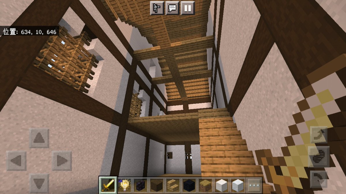 ルイセ 都市 途中経過 岡山城内 城の内装は岡山城に 行ったことがなくて わからないので オリジナルです マインクラフト マイクラ Minecraft Minecraft建築コミュ