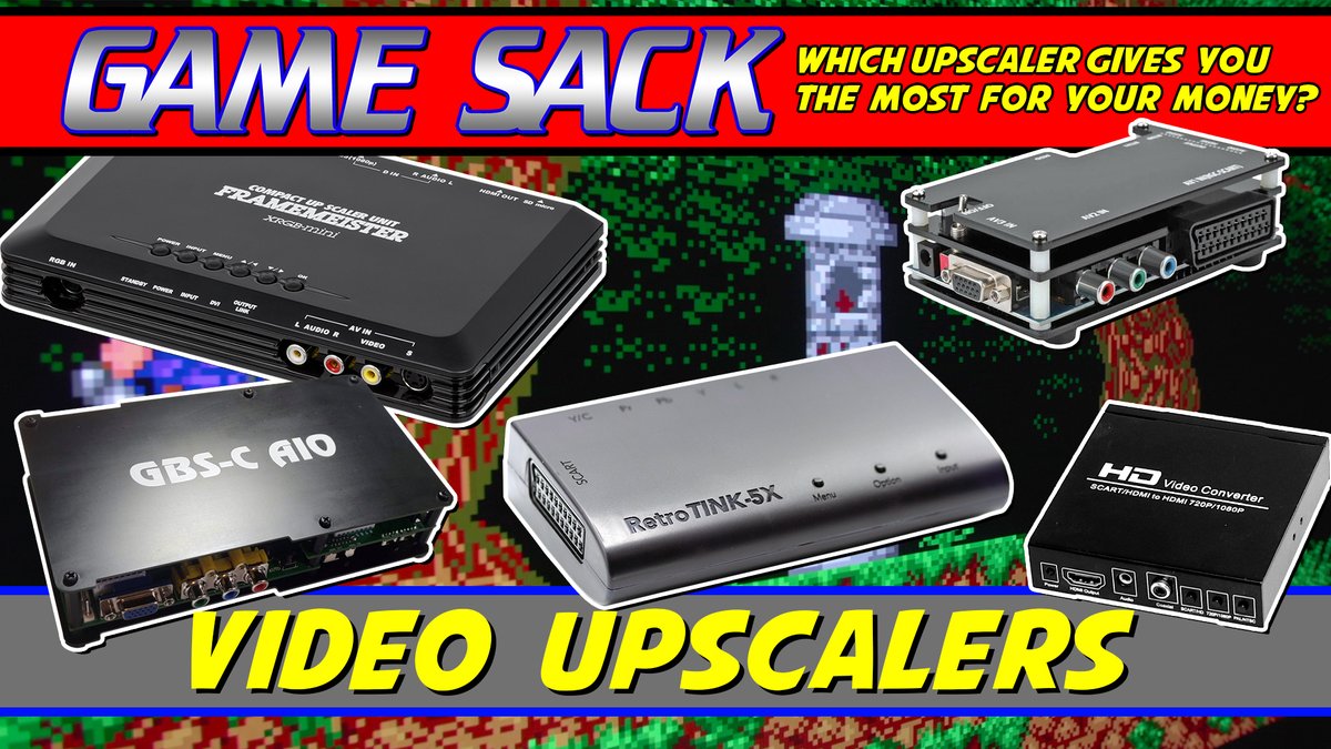 GameSack's tweet photo. New video! Getting Retro consoles to work on your HDTV can be a hassle, so let’s check out some various upscalers that can help with the job.
https://t.co/csCGEAHBXv https://t.co/hnOYa9yWN2