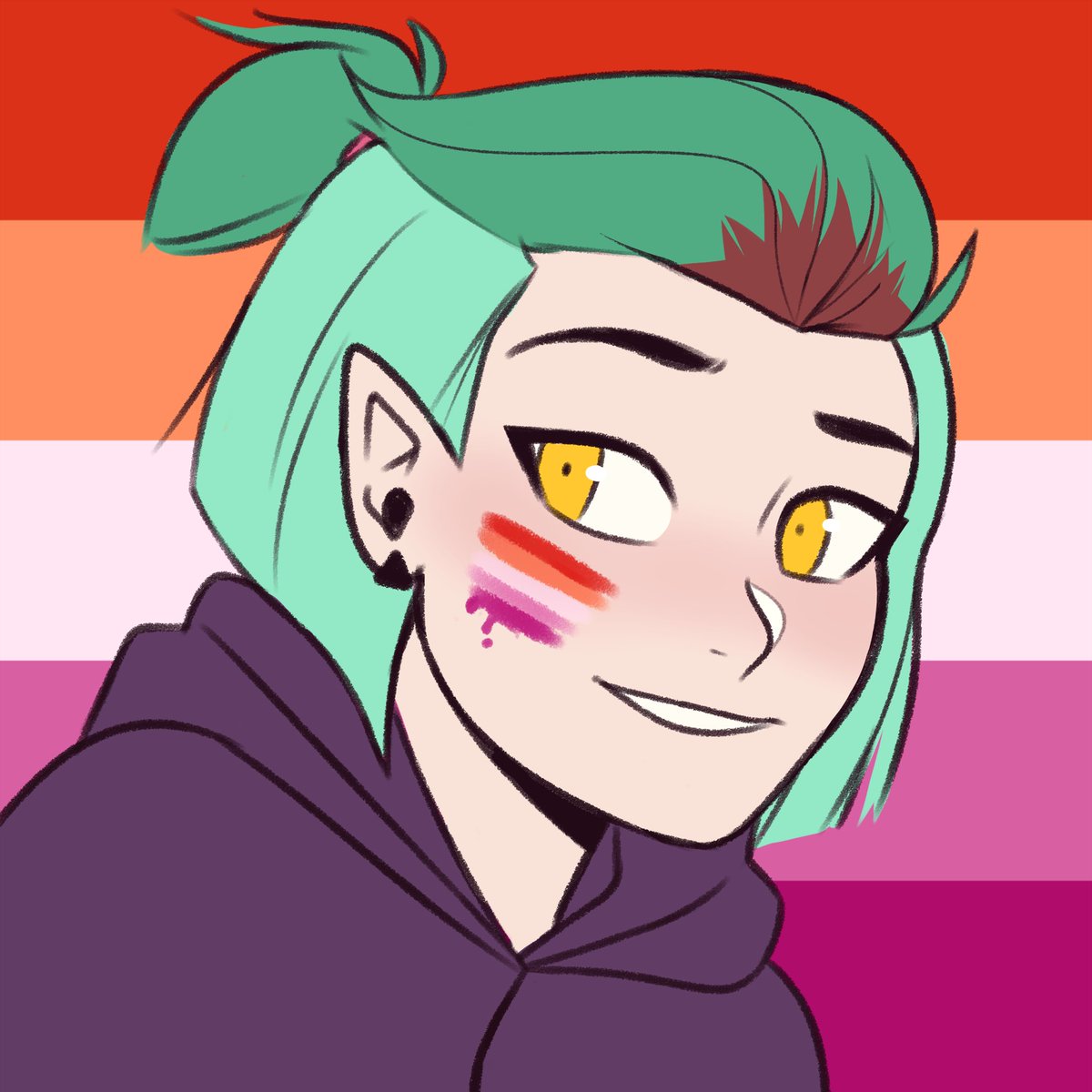 peachyparu's tweet photo. Happy Pride! #AmityBlight #TheOwlHouse https://t.co/rN97k4iEKM