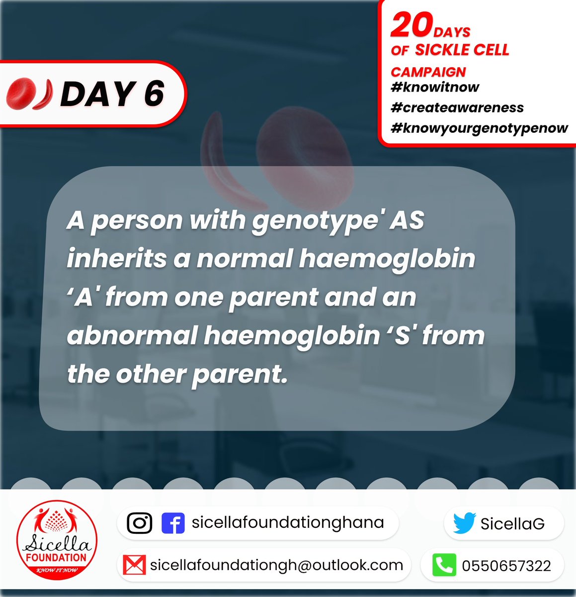 SicellaG's tweet photo. Day 6 of sickle cell campaign.
#Knowitnow #createawareness #knowyourgenotype https://t.co/VZs02Q7tQ5