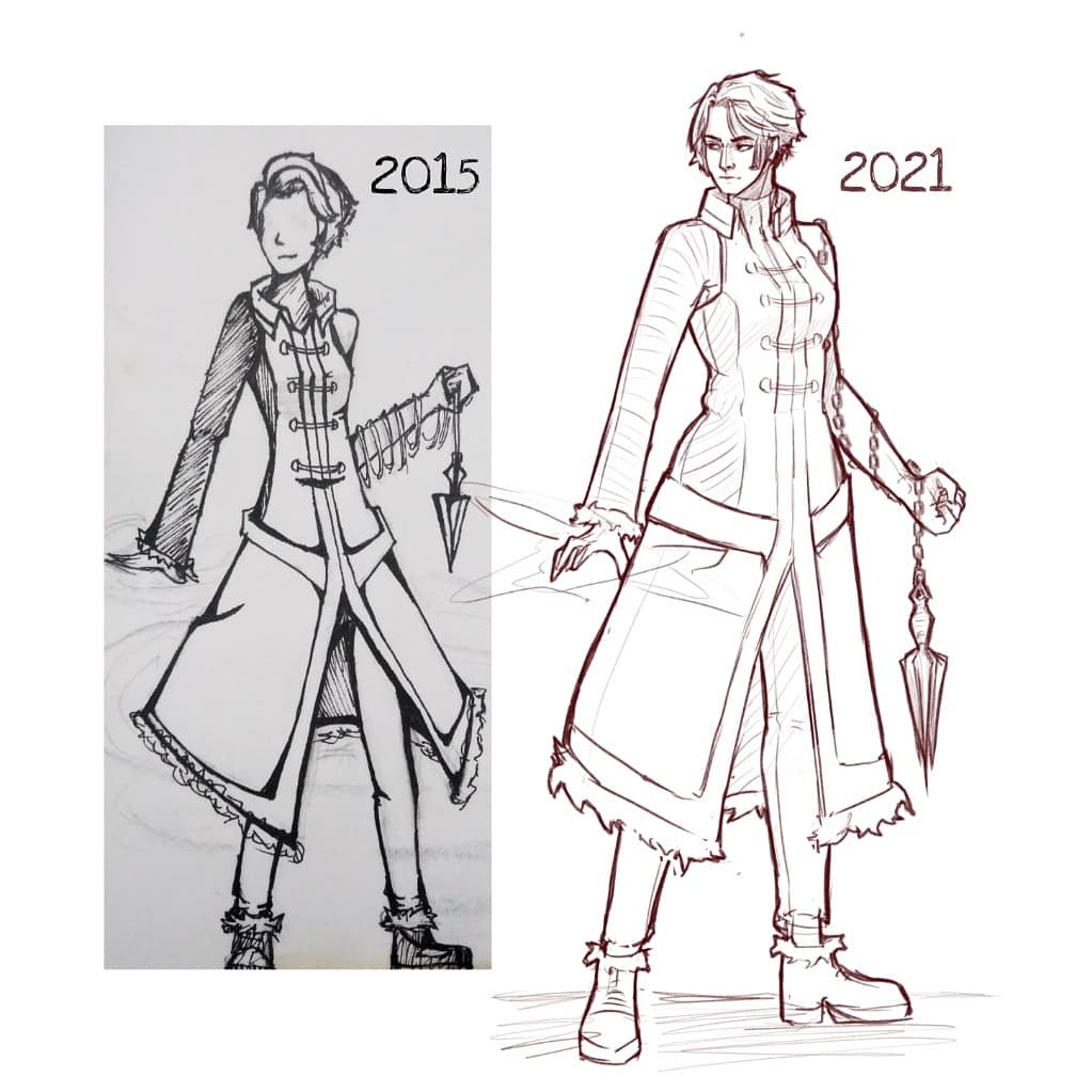 _hhahkk_'s tweet photo. Redrawing characters I made for my friends back in 9th grade https://t.co/nR1TKHVaxz