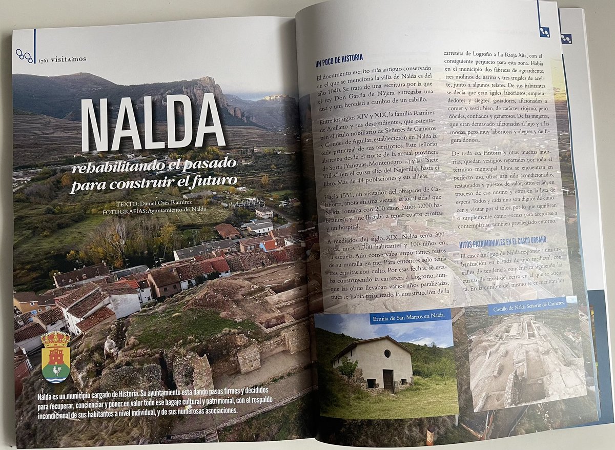 daniosesr's tweet photo. Encantado de haber podido contribuir a divulgar la Cultura y el Patrimonio de Nalda e Islallana en la revista Belezos. 🏞🏛
#Nalda #Islallana #Cultura #Patrimonio #LaRioja #Belezos #LaRiojaApetece #CulturaPopular https://t.co/CGztUhNJdv