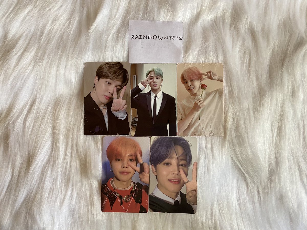 newrainbowntete's tweet photo. Vsign jimin combo. 
#방탄소년단 #방탄 #포카 #포토카드 #엠디 #굿즈 #양도 #판매 #교환 #남준 #석진 #윤기 #호석 #지민 #태형 #정국 #유닛 #미니포카 #머스터 #머오터 #매직샵 #방방콘 #윙콘 #윙즈 #윙스 #BTS #SELL #selling #photocard #poca #merch #DVDラベル https://t.co/zLSyt4oUMj