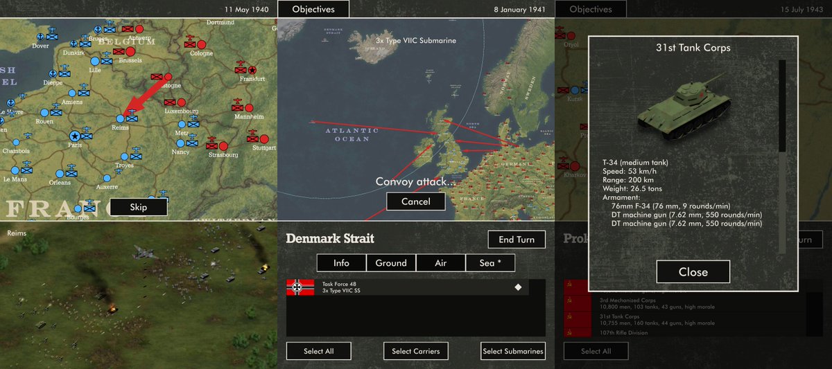 axis and allies computer game regiment morale ui