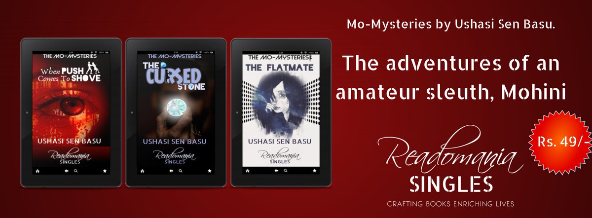 IamReadomania's tweet photo. Have you explored the 'The Mo-Mysteries', the adventures of an amateur sleuth, Mohini...
A #cozymystery series by @Ushasi 
https://t.co/itTI0s0GAK
#Readomania #amateurdetective #ebook #mystery #thriller #crime #goodreads #kindle #KindleUnlimited https://t.co/Opoc4Rsg1Y