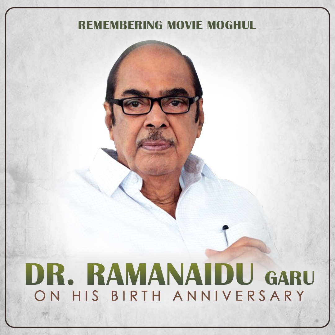 FilmybowlOffl's tweet photo. Remembering Movie Moghul Dr.RamaNaidu garu on his Birth Anniversary.
#DRNJayanthi #DRNLivesOn https://t.co/s5CKXOnzk7