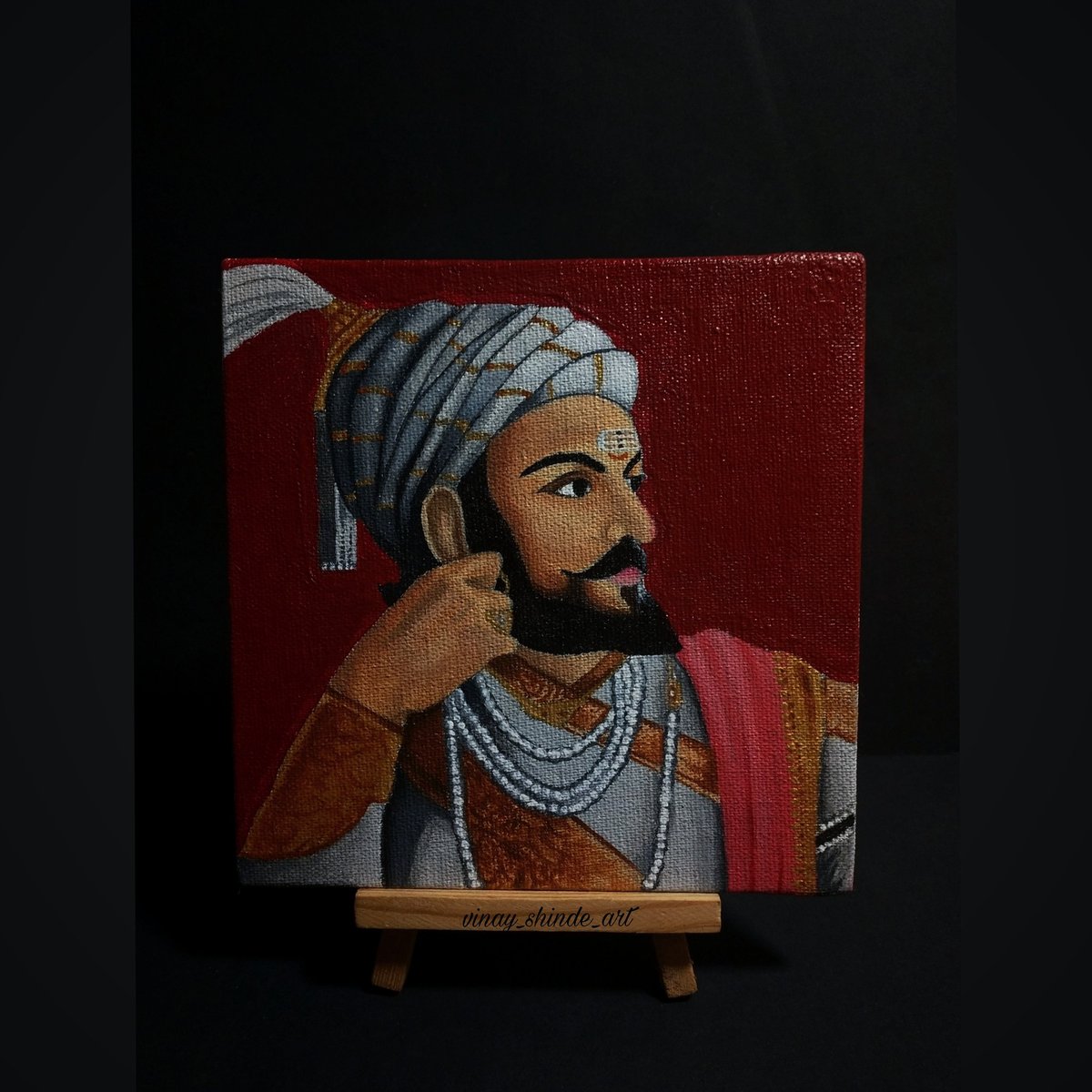 ShindeArt's tweet photo. छत्रपती शिवाजी महाराज 👑🚩
Acrylic Painting 
#ChhatrapatiShivajiMaharaj #Rajyabhishek #छत्रपती_शिवाजी_महाराज_राज्याभिषेक_दिन #छत्रपती_शिवाजी_महाराज #छत्रपतीशिवाजीमहाराज #artistontwittter #artoftheday #शिवराज्याभिषेक_सोहळा_२०२१ #शिवराज्याभिषेकसोहळा #शिवराज्याभिषेक https://t.co/6UA8aDxdVv