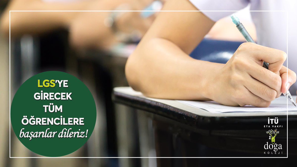 LGS’ye girecek tüm öğrencilere başarılar dileriz! #LGS