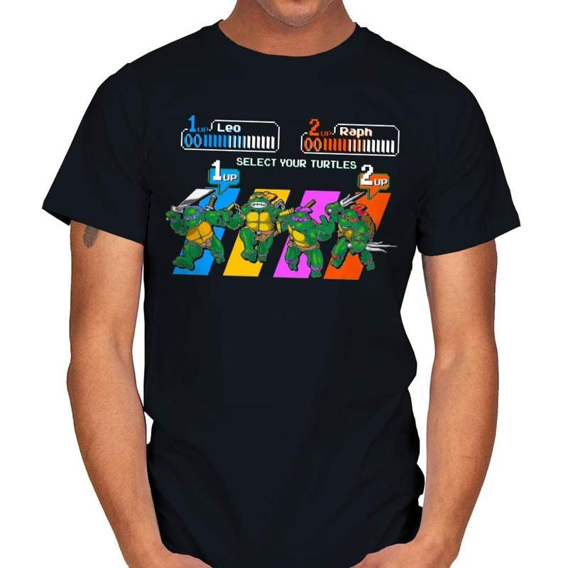 theshirtlist's tweet photo. SELECT A TURTLE T-Shirt - https://t.co/10T7Y5Brs6 TMNT T-Shirt from @CoDdesigns &amp; @riptapparel! 25% off! #Cartoon #CoDDesigns #Parody #StevenGelenter #TeenageMutantNinjaTurtles #TMNT #TV #VideoGame https://t.co/M48UCxihYc