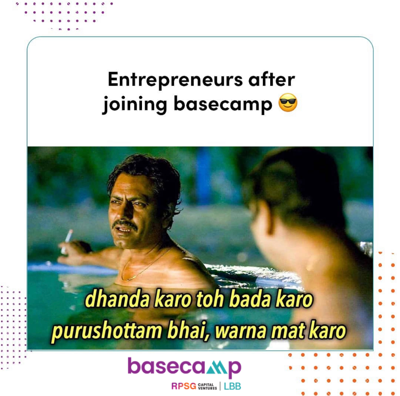 hvgulati's tweet photo. We're on the home stretch for basecamp! Only 9 more days till close of applications!

Cohort has already started forming up with the first few selections done. Total of 10 spots only!! 

If you are a consumer brand, apply now at https://t.co/hX4CbHAgto

@agoenka82 @suchitasalwan https://t.co/I9YlIowCbU