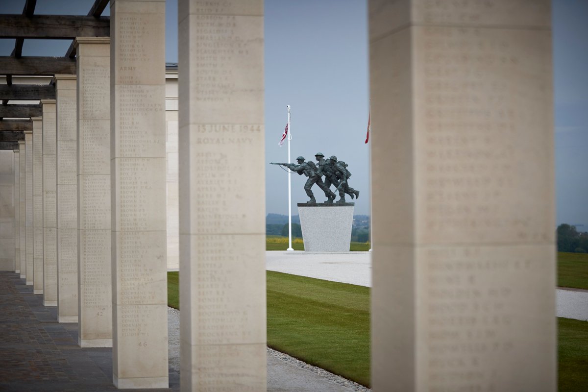 DefenceHQ's tweet photo. Today is the 77th anniversary of D-Day.

Veterans will gather to watch the opening of the British Normandy Memorial as the Armed Forces lead the commemorations in Normandy and at home. 

We will remember those who died and thank those who survived. #DDay77

📸: @BritishMemorial https://t.co/rzNiMXaBXj