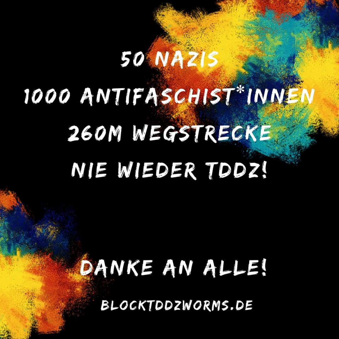 hambinition's tweet photo. heute vor 1 Jahr letzte #notddz in #Worms 
die #FightMitte kann sich distanzieren so viel sie will, es war #DankeAntifa die den Tag zum Disaster für #nonazis gemacht hat ✊ 
Danke auch an die Sanigruppen  @A_DemosanisFFM @demosanitaeter https://t.co/yWSgifkOjm