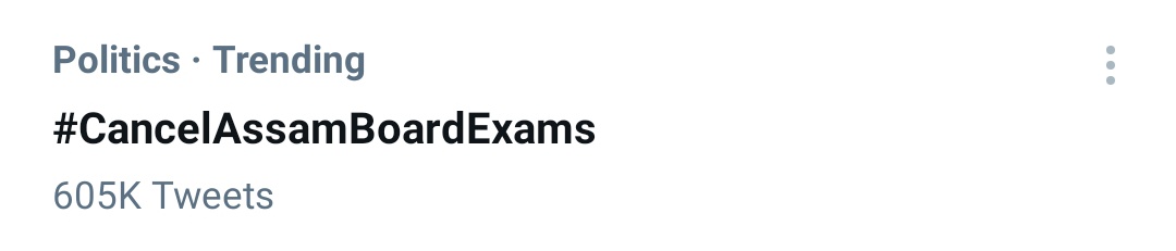 DasSaptaraj's tweet photo. Guys we are very close to 1m tweets.... Guys continue tweeting and retweeting.... #CancelAssamBoardExams 
@ranojpegu @himantabiswa @AdvMamtaSharma @TheAnuragTyagi @sajin_aktar https://t.co/gyqf9asbN6