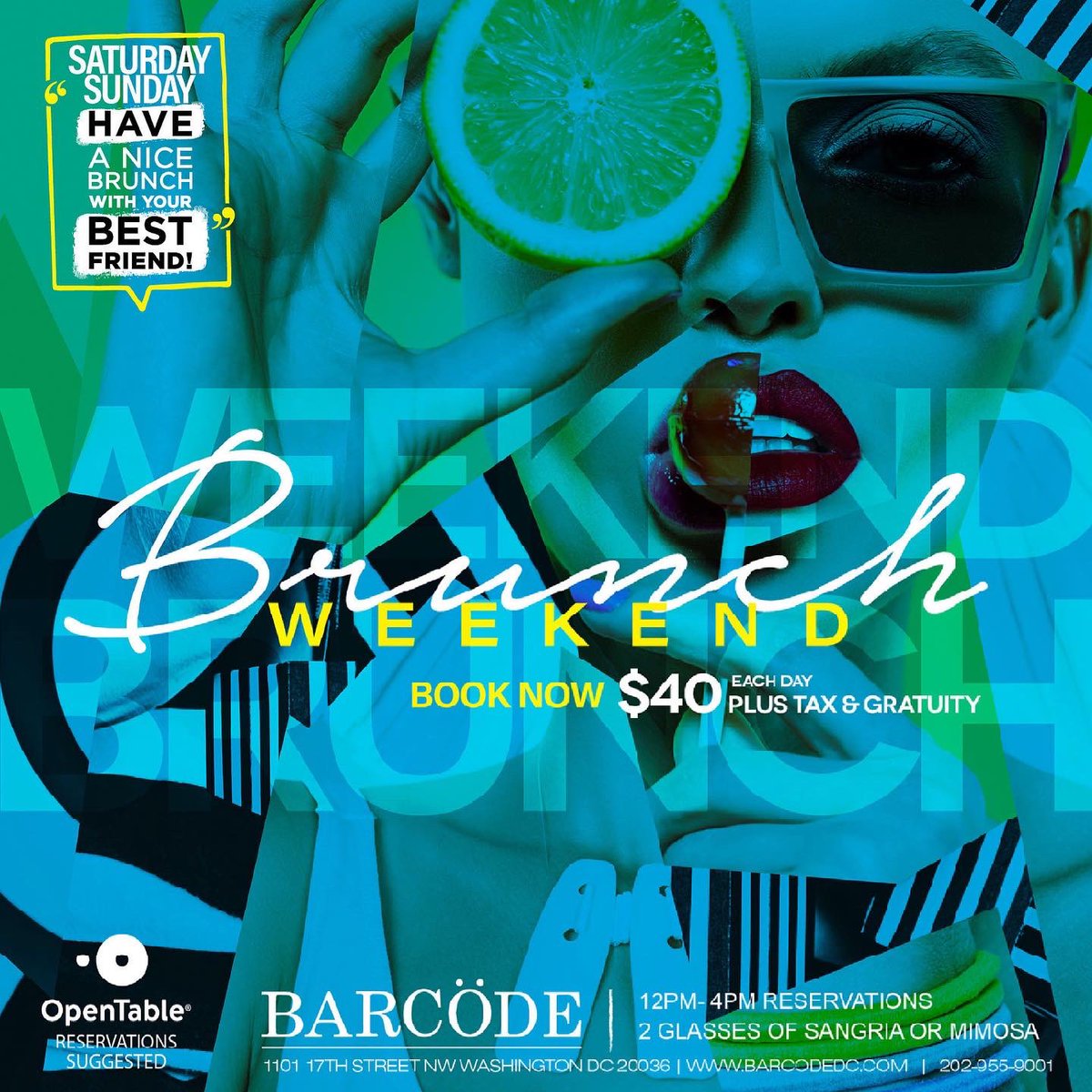 barcodedc's tweet image. Jam Packed Sunday  Brunch 12-4.  Happy hour 4-6. Fight Night Mayweather v Logan Paul.  Reservations recommended! @tazwube #FightNightLive #fightnight #foodie #brunch #SundayBrunch #happyhour #washingtondc #wdc @barcodedc @BtchesWhoBrunch