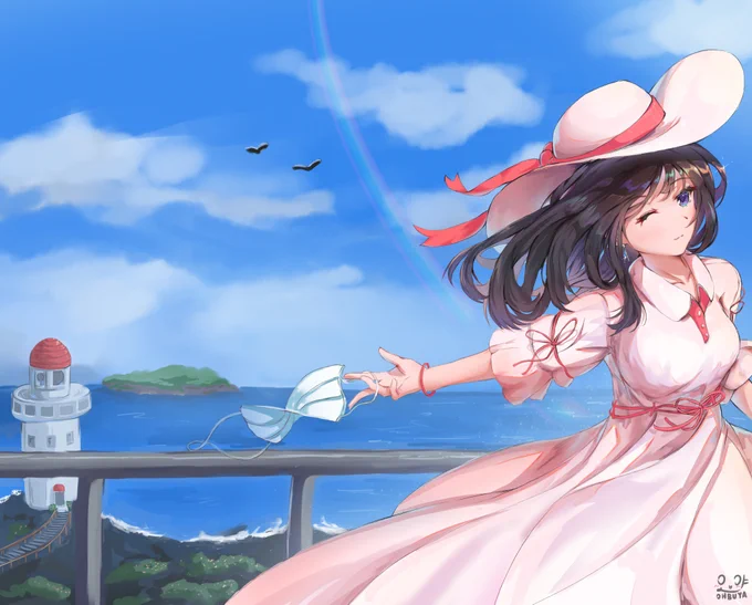 やはり明るい絵を描くのが楽しいです:) 