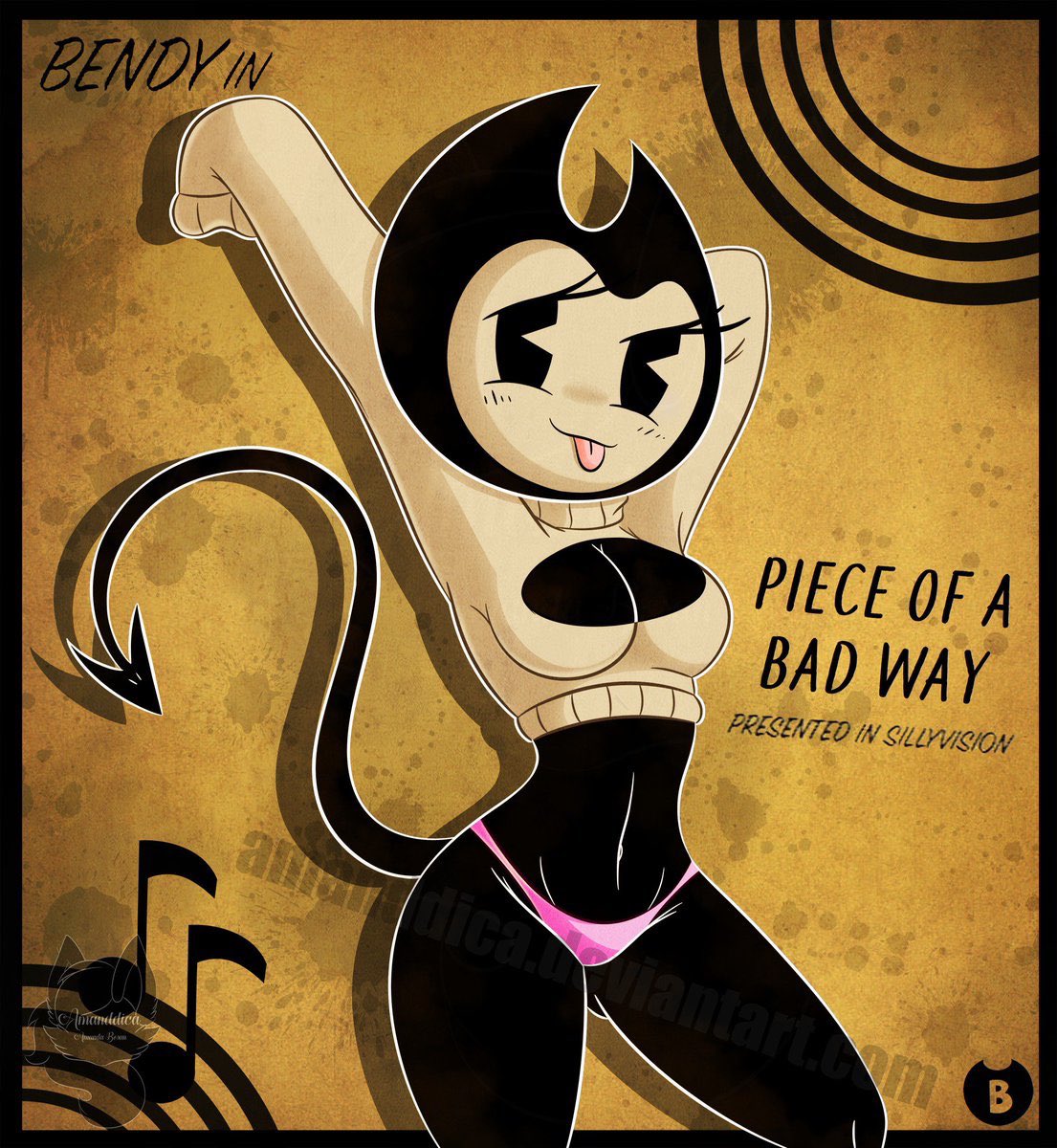 Bendy tried to be seductive. 