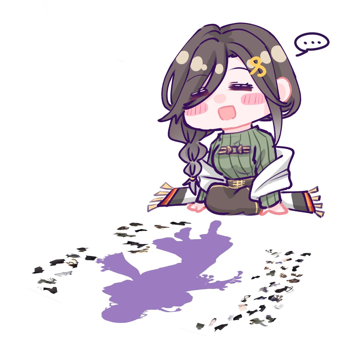 巴さん かわいい 巴絵 女王のお戯れ Saka魚 墓 のイラスト