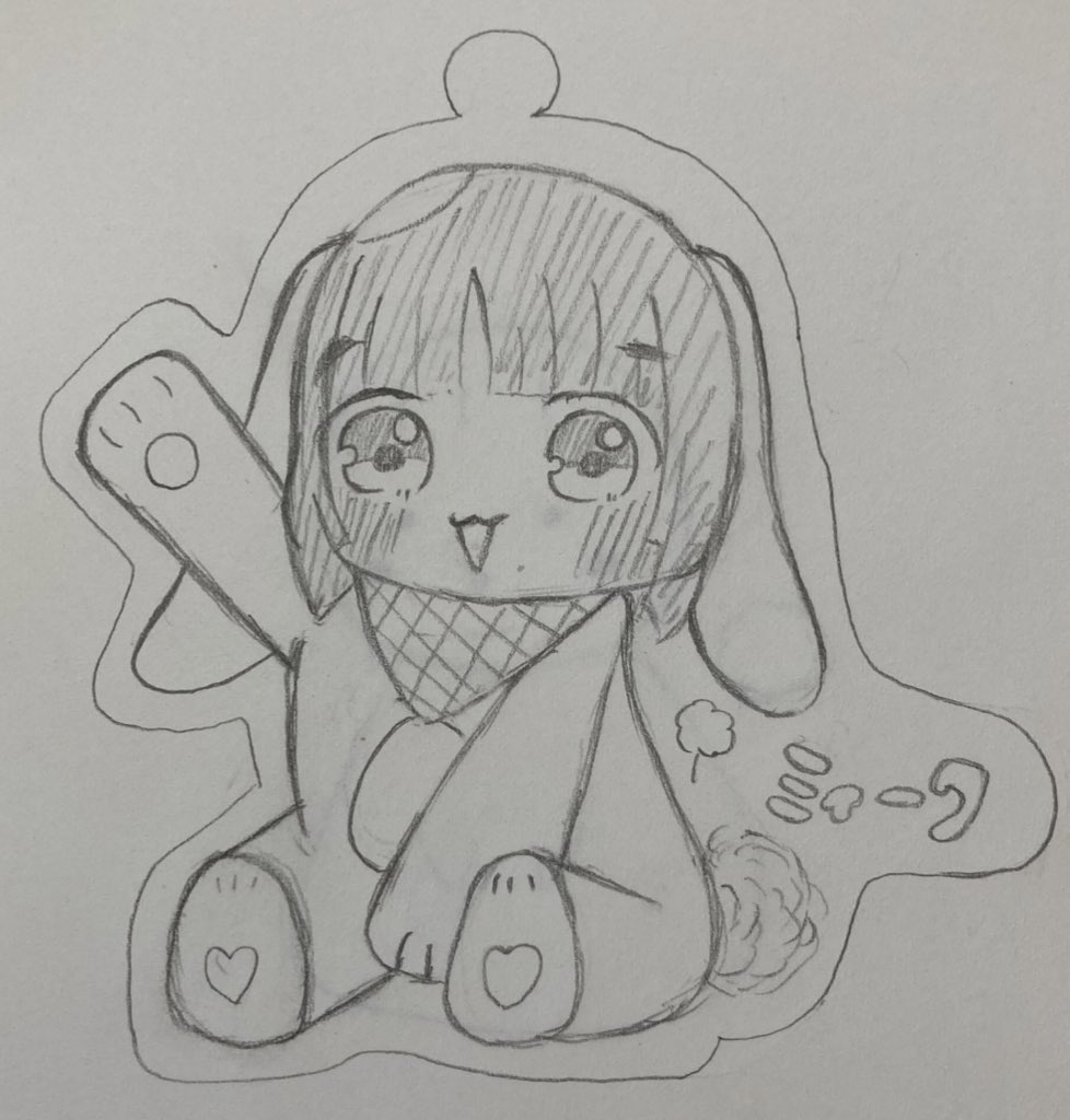 ふわふわ わたあめ ミィークちゃん どうでしょうか 一応 うさぎとの擬人化です 次回は 何にしようかな 何かありましたら 書いて下さい 下書きと完成イラストです イラスト イラスト好きな人と繋がりたい イラスト