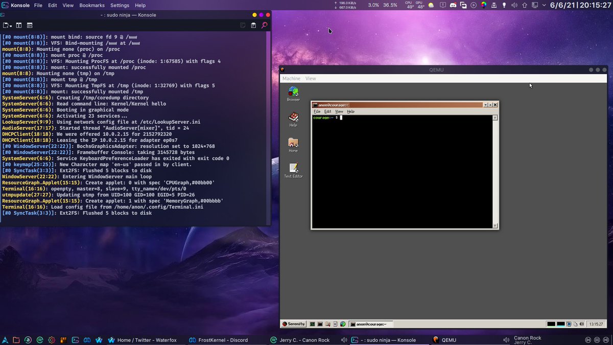 KamFrtoZ's tweet image. After following and watching your YouTube channel, i have finally decided to give SerenityOS a shot. I can say that I&apos;m happy and impressed at how much bigger serenity has become, goes to show the impact of collaborative community on a project! :^)

@awesomekling #serenityos