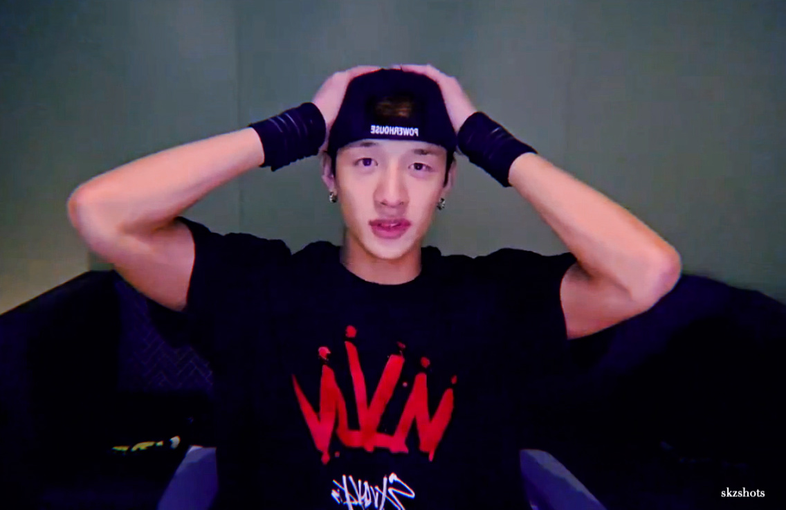 skzshots's tweet photo. chan with skz kingdom t-shirt https://t.co/mhy8kDK725