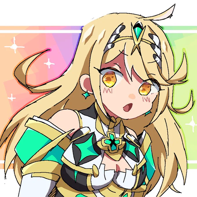 シュルクくんとヒカリちゃらくがき 