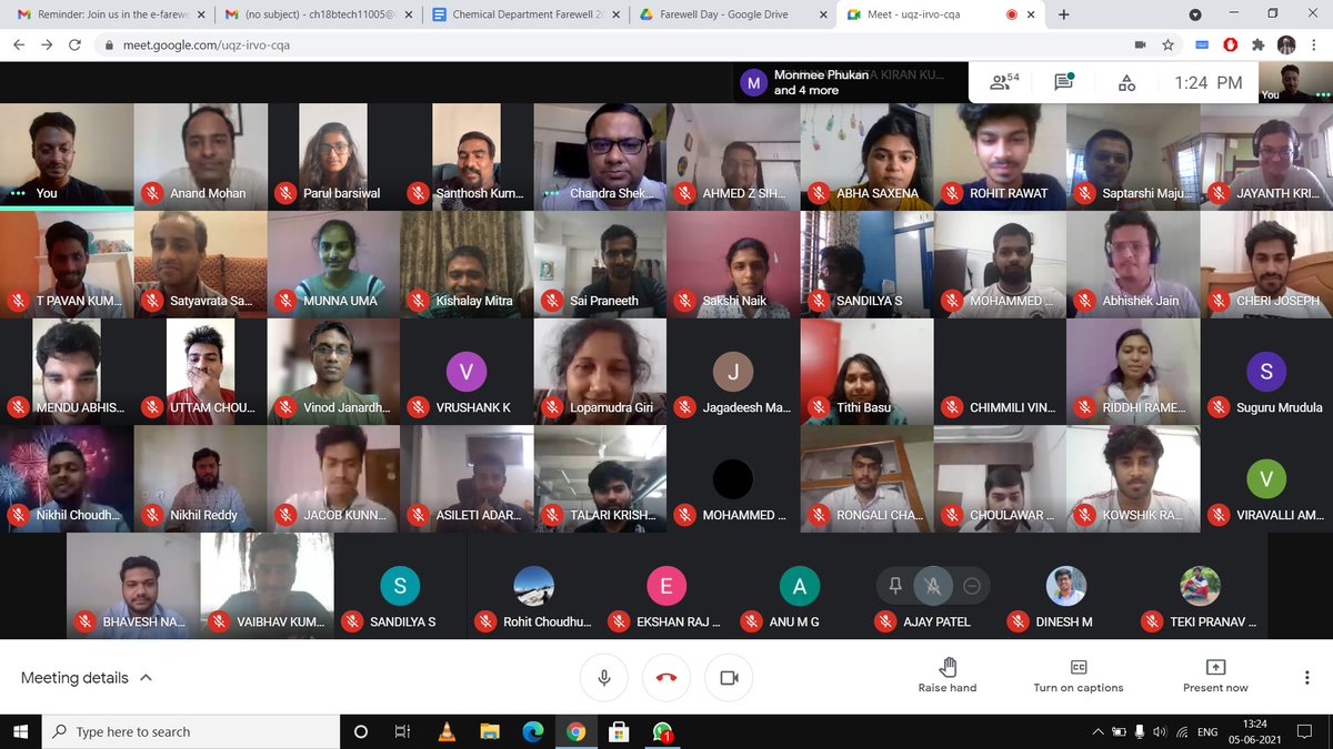 che_iith's tweet photo. @che_iith Department Farewell to #Classof2021 (June 5)

@IITHyderabad https://t.co/SI4Dun3Jq1