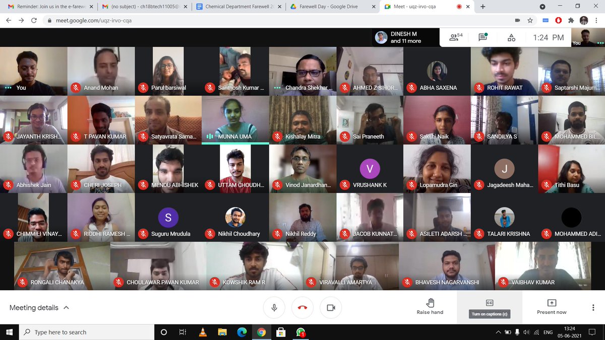 che_iith's tweet photo. @che_iith Department Farewell to #Classof2021 (June 5)

@IITHyderabad https://t.co/SI4Dun3Jq1