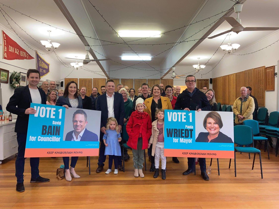 What a great arvo at the Taroona Bowls Club to launch our campaign! Thanks to @DeanWinter4 for MCing and <a href="/Robfromtaroona/">Rob from Taroona™</a> for being a wonderful host. I’m so excited to keep Kingborough moving alongside David Bain as a new councillor 😃