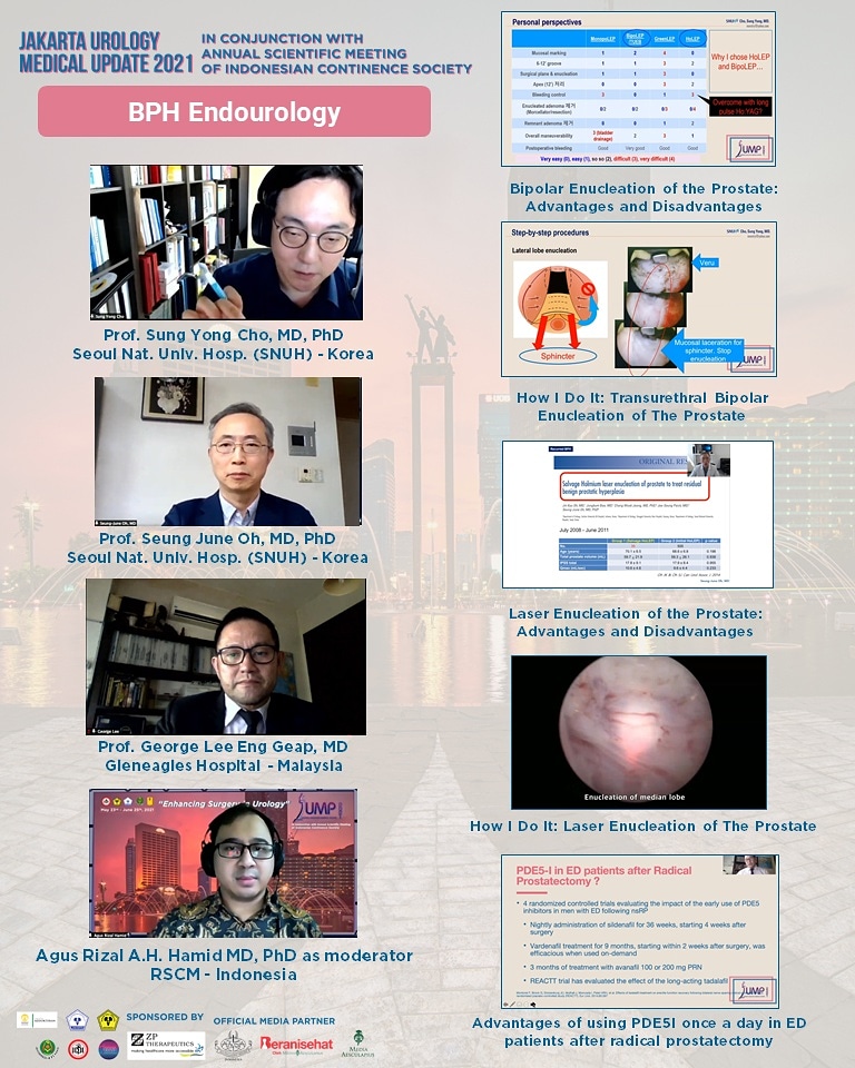jumpjakarta's tweet photo. [JUMP DAY 3]

“BPH Endourology"
Sponsored by PT Zuellig Pharma

Thank you to our speakers :
Prof. Sung Yong Cho, MD, PhD, Prof. Seung June Oh, MD, PhD, and Prof. George Lee Eng Geap, MD

Thank you to our moderator : 
Agus Rizal A.H. Hamid MD, PhD https://t.co/ekdnj9zp2S